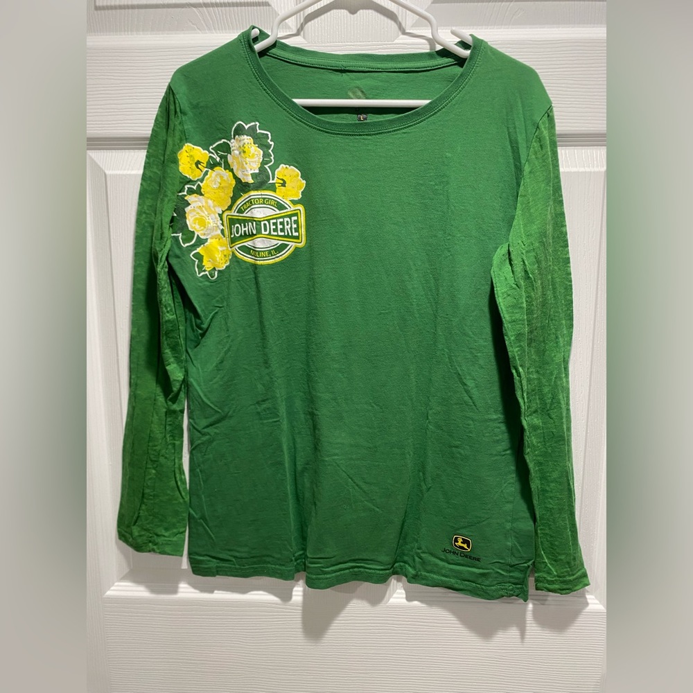 John Deere Large Green Long sleeve